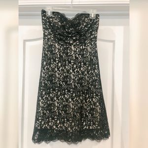 WHBM Black strapless dress